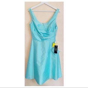 Alfred Sung Sea Blue Cocktail Dress